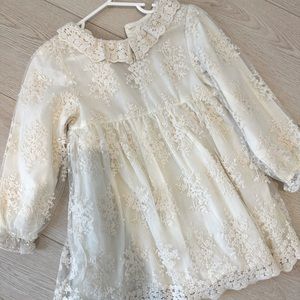 Zara kids embroidered tulle dress